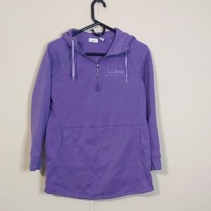 L.L. Bean Lavender Women's Half-Zip Hoodie Size S